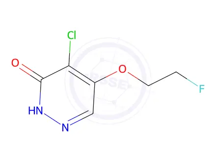 Chemical structure of 4-Chloro-5-(2-fluoroethoxy)pyridazin-3(2H)-one