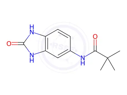 Chemical structure of n-(2-Oxo-2,3-dihydro-1h-benzo[d]imidazol-5-yl)pivalamide
