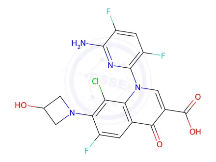 Chemical structure of Delafloxacin