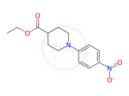 Chemical structure of Ethyl 1-(4-nitrophenyl)-4-piperidinecarboxylate