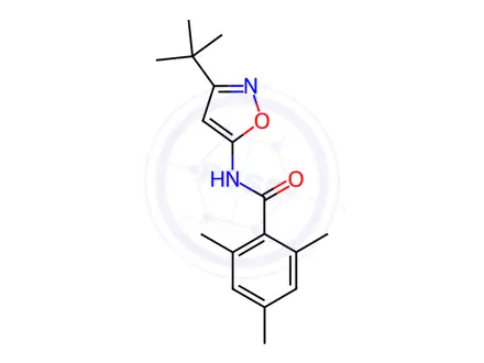 Chemical structure of N-(3-(tert-Butyl)isoxazol-5-yl)-2,4,6-trimethylbenzamide