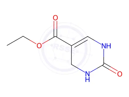 Chemical structure of 5-PyriMidinecarboxylic acid, 1,2,3,4-tetrahydro-2-oxo-, ethyl ester