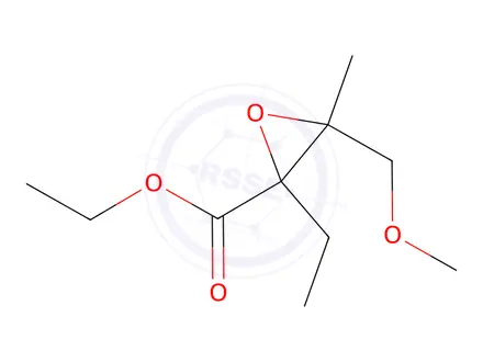 Chemical structure of Ethyl 2-ethyl-3-(methoxymethyl)-3-methyloxirane-2-carboxylate