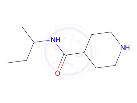 Chemical structure of N-(1-Methylpropyl)-4-piperidinecarboxamide