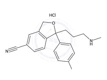 Chemical structure of Citalopram EP Impurity D HCl