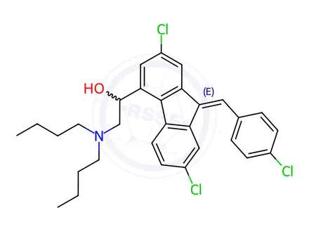Chemical structure of LUMEFANTRINE
