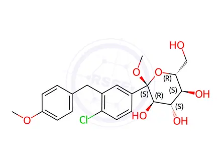 Chemical structure of Ertugliflozin Impurity 84