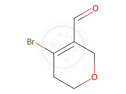 Chemical structure of 4-Bromo-5,6-dihydro-2H-pyran-3-carboxaldehyde