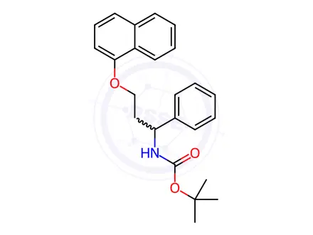 Chemical structure of N-[3-(1-Naphthalenyloxy)-1-phenylpropyl]carbamic Acid 1,1-Dimethylethyl Ester