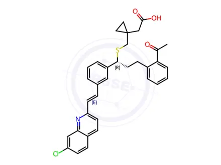 Chemical structure of Montelukast sodium Impurity F