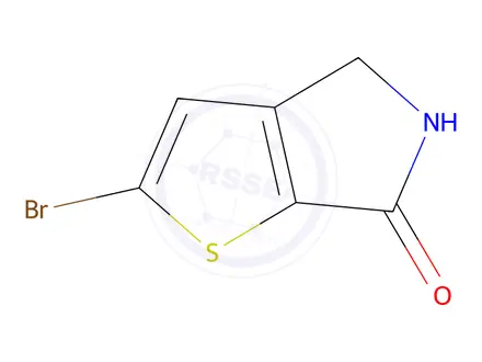 Chemical structure of 2-Bromo-4H-thieno[2,3-c]pyrrol-6(5H)-one, 97%