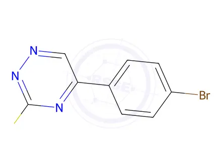 Chemical structure of 5-(4-Bromophenyl)-1,2,4-triazine-3-thiol