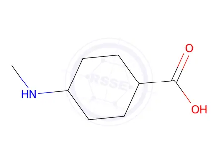 Chemical structure of 4-(Methylamino)cyclohexane-1-carboxylic acid