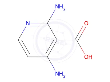 Chemical structure of 2,4-Diaminonicotinic acid