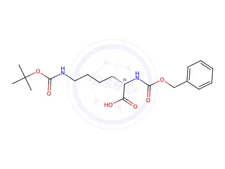 Chemical structure of Z-Lys(Boc)-OH