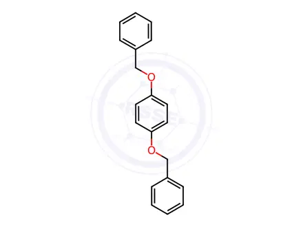 Chemical structure of 1,4 dibenzyl oxybenzene