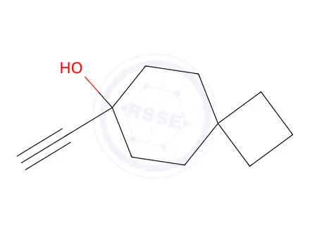 Chemical structure of 7-ethynylspiro[3.5]nonan-7-ol