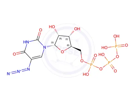 Chemical structure of 5-azidouridine-5'-triphosphate