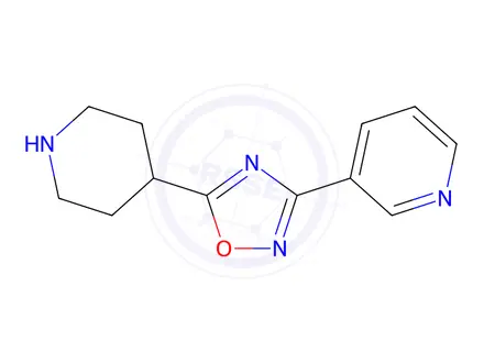 Chemical structure of 3-[5-(Piperidin-4-yl)-[1,2,4]-oxadiazol-3-yl]-pyridine