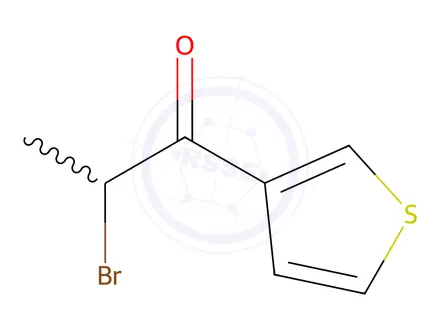 Chemical structure of 1-Propanone, 2-bromo-1-(3-thienyl)-(8CI,9CI)