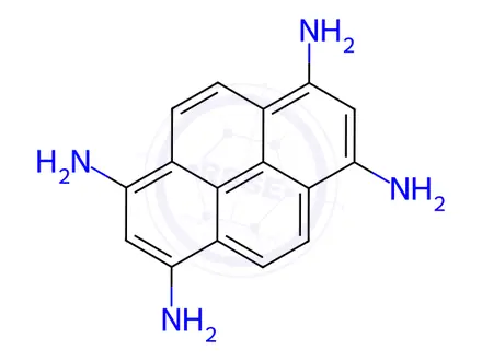 Chemical structure of 1,3,6,8-Tetramine pyrene hydrochloride (1:4)