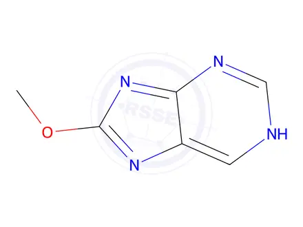 Chemical structure of 1H-Purine, 8-methoxy-(9CI)