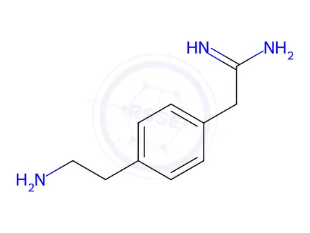 Chemical structure of 2-[4-(2-AMINO-ETHYL)-PHENYL]-ACETAMIDINE DIHYDROCHLORIDE