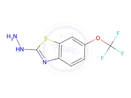 Chemical structure of 2-hydrazino-6-(trifluoromethoxy)-1,3-benzothiazole