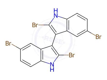 Chemical structure of 2,2',5,5'-Tetrabromo-3,3'-bi-1H-indole