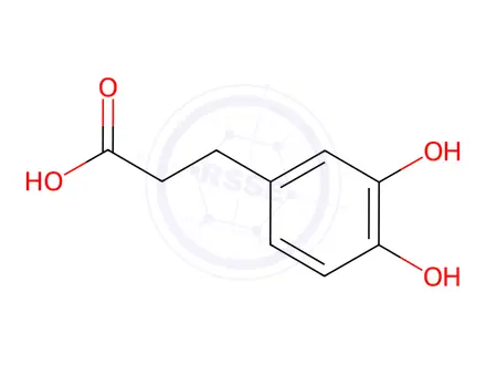 Chemical structure of 3,4-Dihydroxyphenyl propionic acid