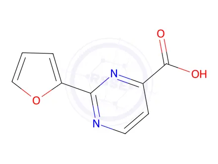 Chemical structure of 2-(Furan-2-yl)pyrimidine-4-carboxylic Acid