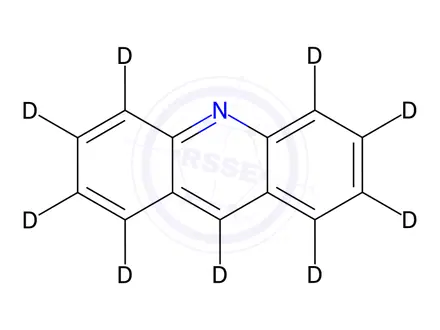 Chemical structure of Acridine-d9