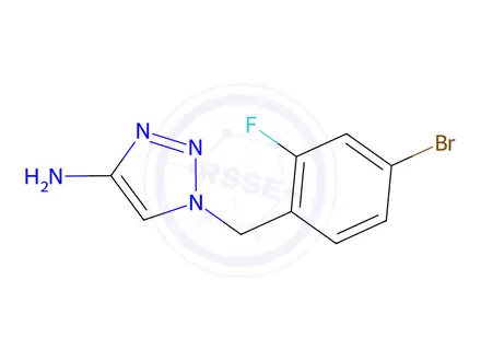 Chemical structure of 1-(4-Bromo-2-fluorobenzyl)-1h-1,2,3-triazol-4-amine