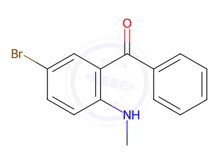 Chemical structure of (5-Bromo-2-Methylamino-Phenyl)-Phenyl-Methanone