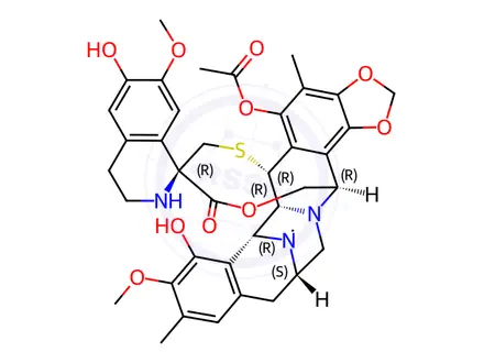 Chemical structure of Trabectedin Impurity 1 (Ecteinascidin 745)