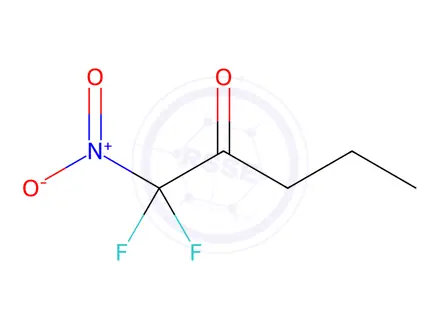Chemical structure of 2-Pentanone, 1,1-difluoro-1-nitro-