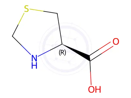 Chemical structure of L-Thiaproline