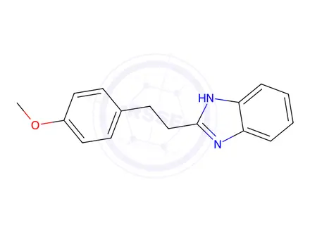 Chemical structure of 2-[2-(4-Methoxyphenyl)ethyl]-1H-1,3-benzodiazole