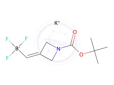 Chemical structure of Potassium ((1-(tert-butoxycarbonyl)azetidin-3-ylidene)methyl)trifluoroborate
