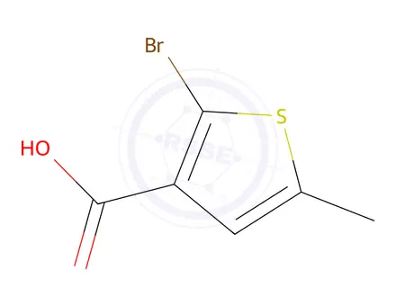 Chemical structure of 2-Bromo-5-methylthiophene-3-carboxylic Acid