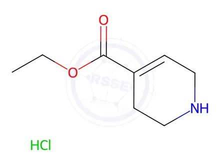 Chemical structure of ETHYL 1,2,3,6-TETRAHYDROPYRIDINE-4-CARBOXYLATE HCL