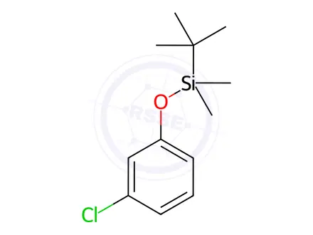 Chemical structure of tert-butyl(3-chlorophenoxy)dimethylsilane