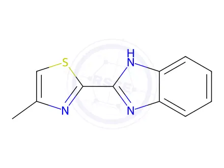 Chemical structure of N-(1H-benzo[d]imidazol-2-yl)-4-methylthiazol-2-amine