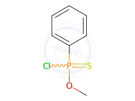Chemical structure of O-Methyl Phenylphosphonochloridothioate