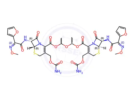 Chemical structure of Cefuroxime axetil Dimer 2