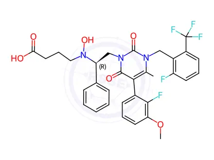Chemical structure of Elagolix Impurity 146