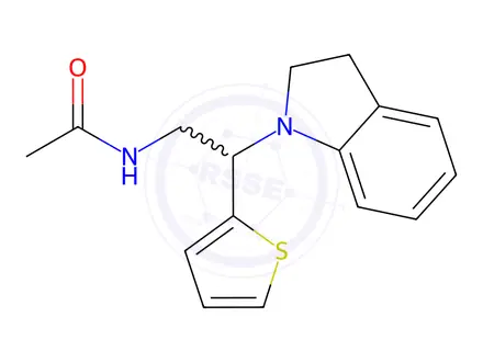 Chemical structure of N-(2-(Indolin-1-yl)-2-(thiophen-2-yl)ethyl)acetamide