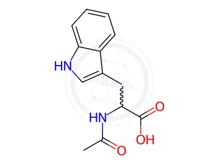 Chemical structure of N-Acetyl-DL-tryptophan