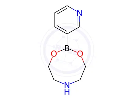 Chemical structure of 2-(Pyridin-3-yl)-1,3,6,2-dioxazaborocane
