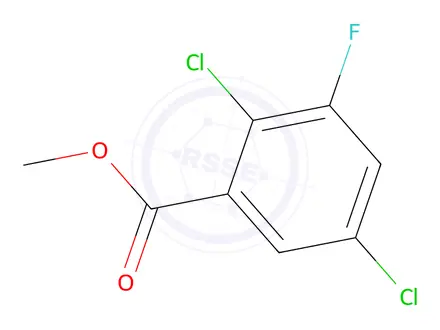 Chemical structure of Methyl 2,5-dichloro-3-fluorobenzoate